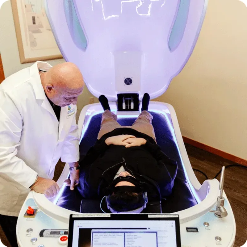 Dr. Tony treating a patient