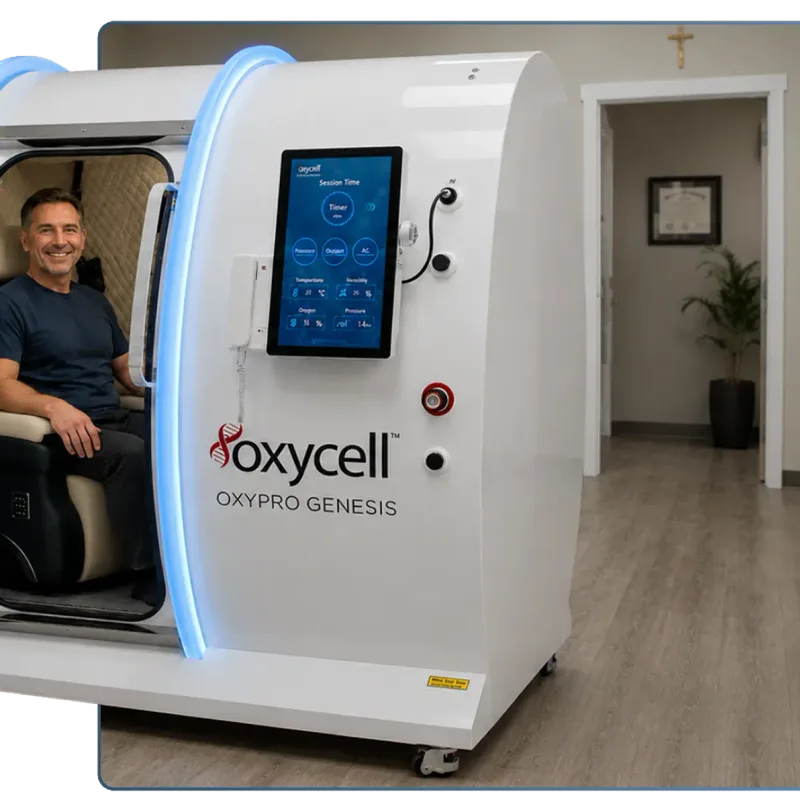 Hyperbaric oxygen therapy chamber