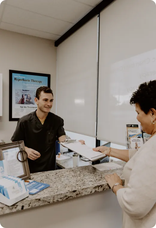 The consultation room at the Traverse City clinic